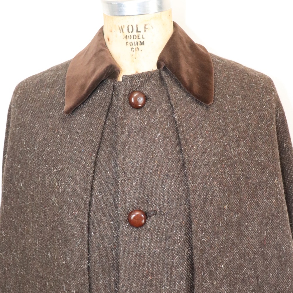 Vintage Bespoke Gentleman's Inverness Cape or Ulster Cape by Connock & Lockie - Picture 4 of 16